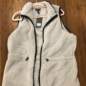 Jones New York Sherpa Fuzzy Vest